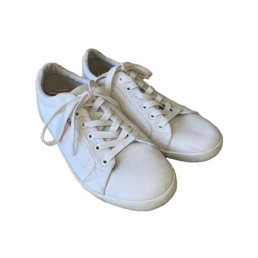 Taos Star Shoes Wm’s Size 9W White Canvas Comfort Walking Casual Sneakers